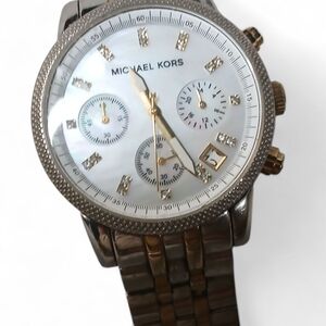Michael Kors Silver and Gold Watch